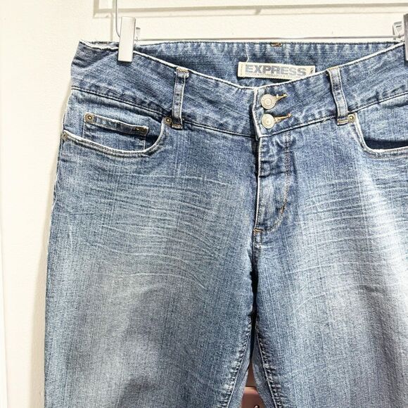 VINTAGE Y2K EXPRESS Precision Fit woman's bootcut denim jeans - Picture 9 of 11